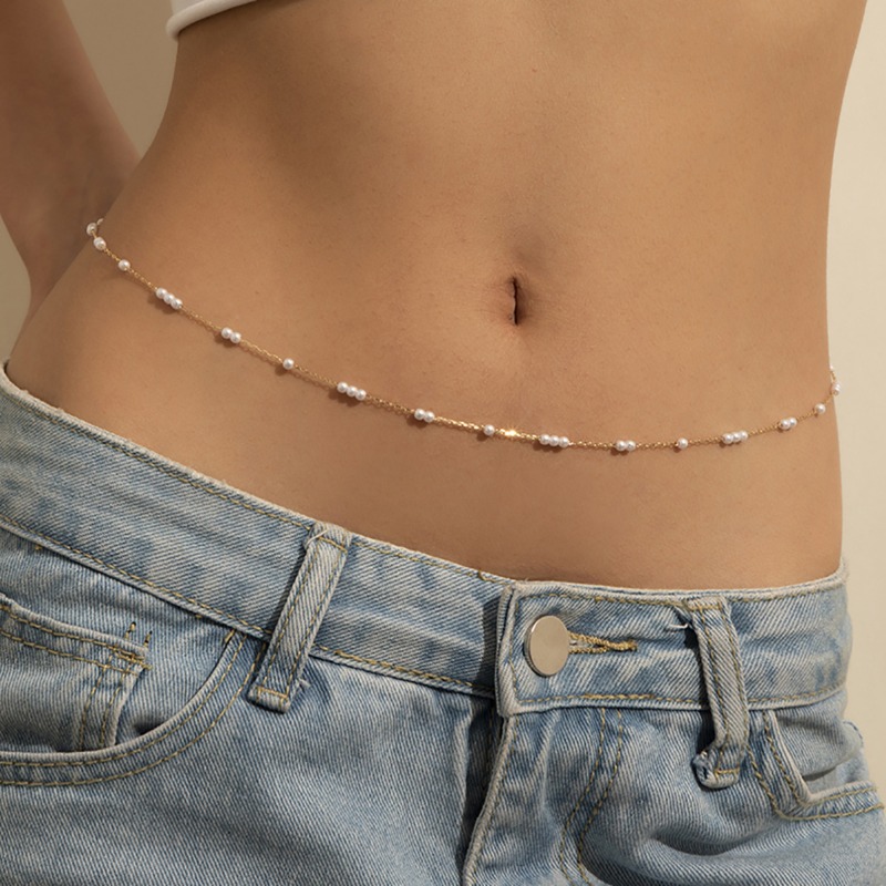 Body Jewelry Waist Chains - Sexy and Aloof Style Millet Pearl