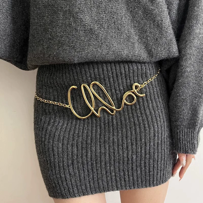 Body Jewelry Bulk - 2025 New Retro Gold Letter Waist