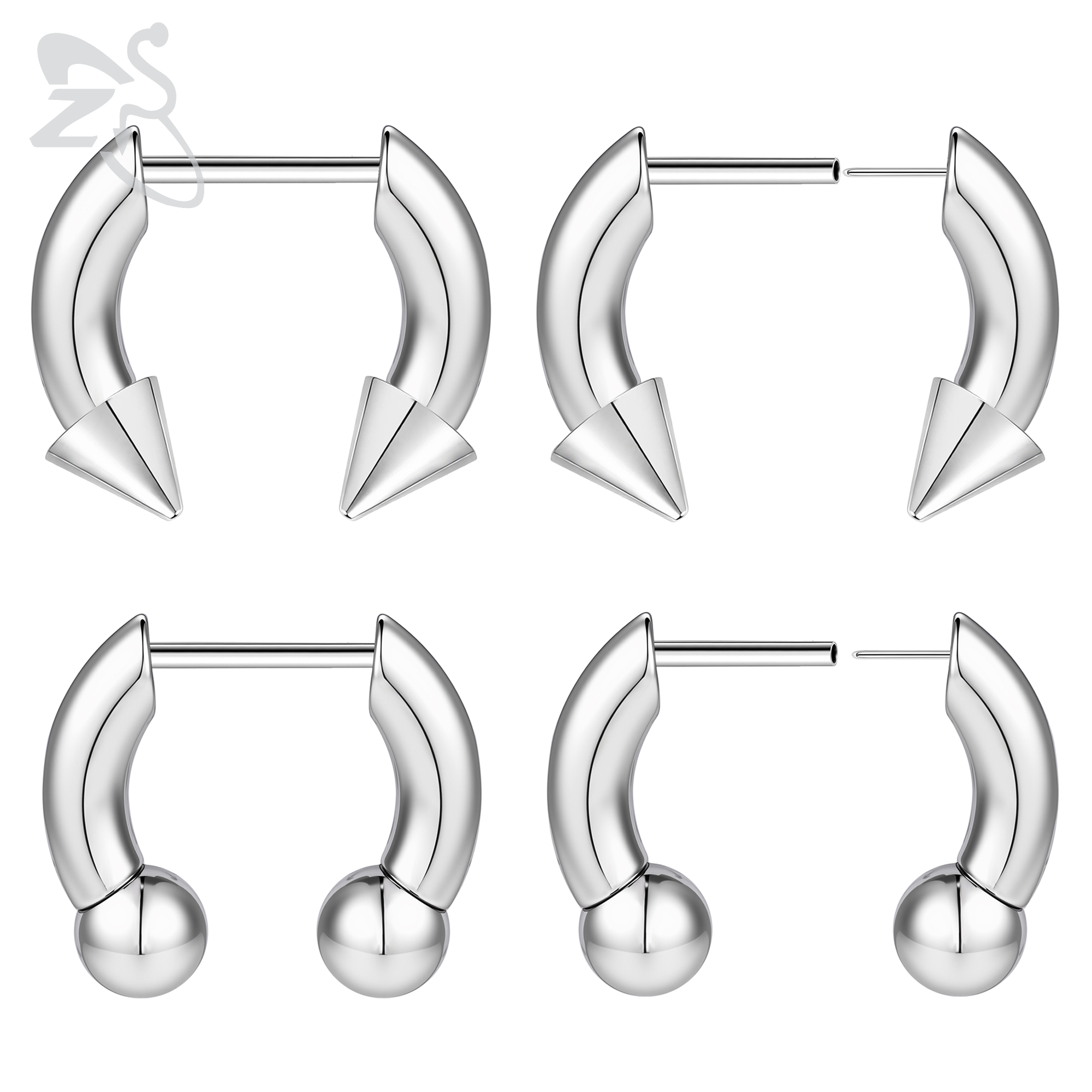 Zs Body Jewelry - ZS 1 PC 16G Threadless Stainless