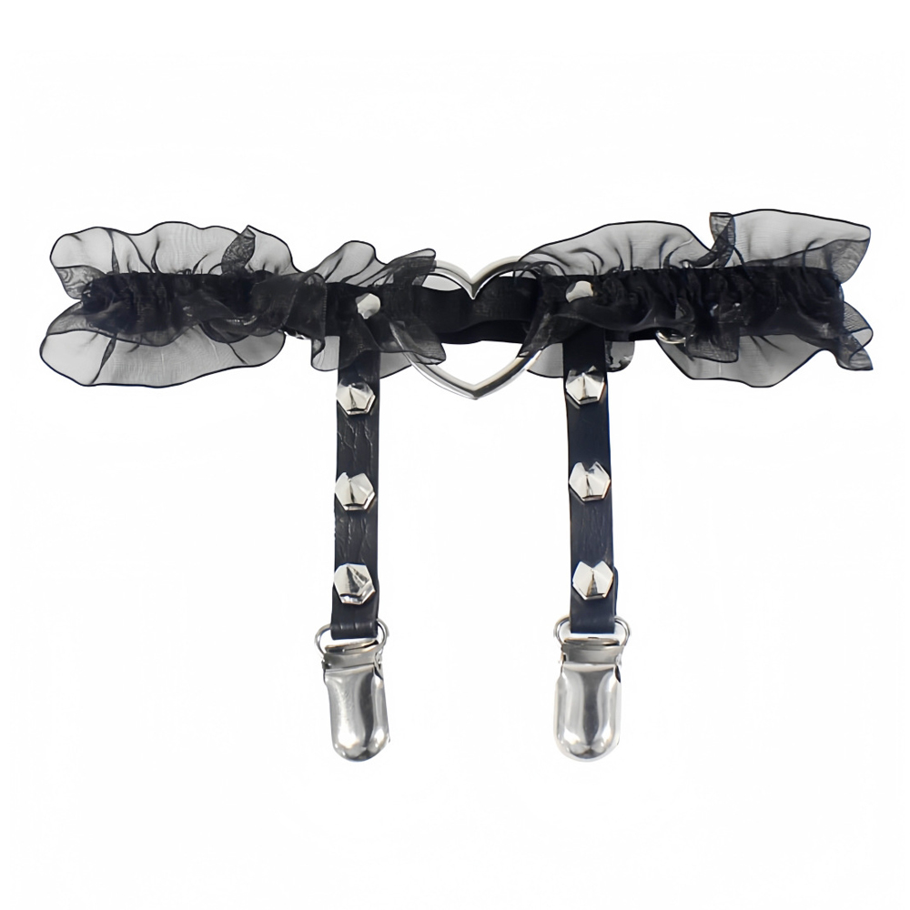 Punk peach heart garter belt P - Body Jewelry Rings recension och pris