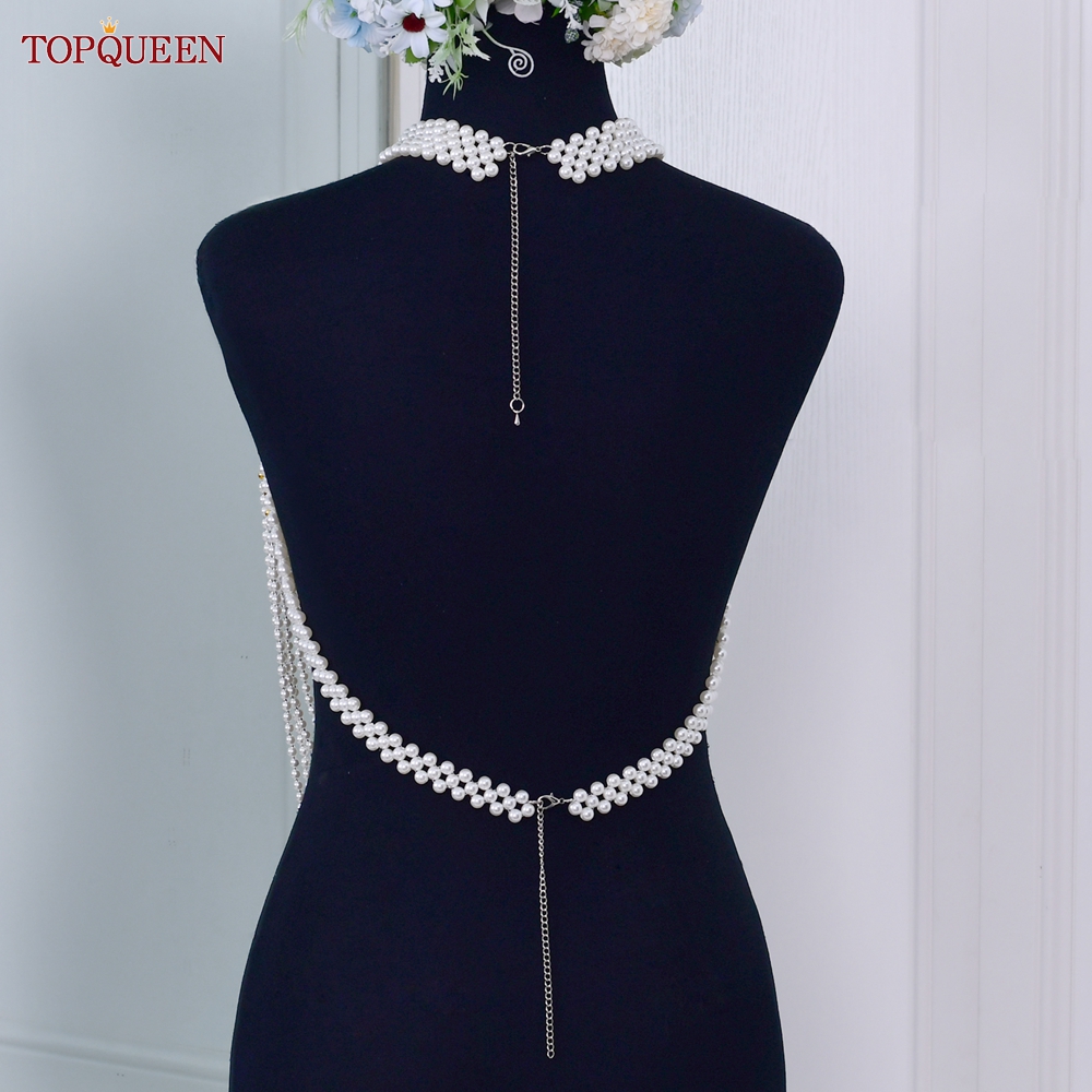 TOPQUEEN VG48 Bride Vest Cape  - Body Jewelry Vest recension och pris