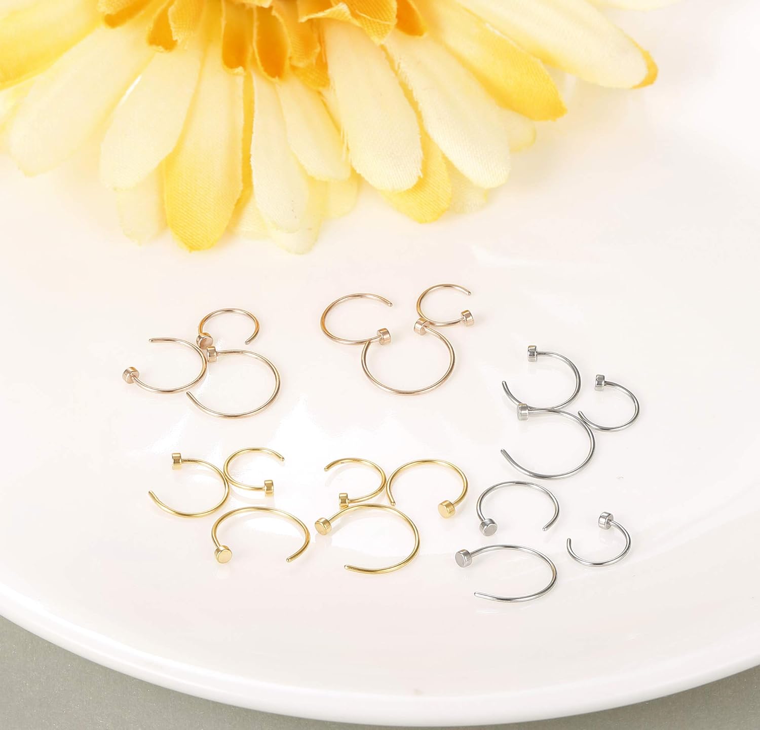 FASACCO 22G Surgical Steel Nos - Body Jewelry Rings recension och pris