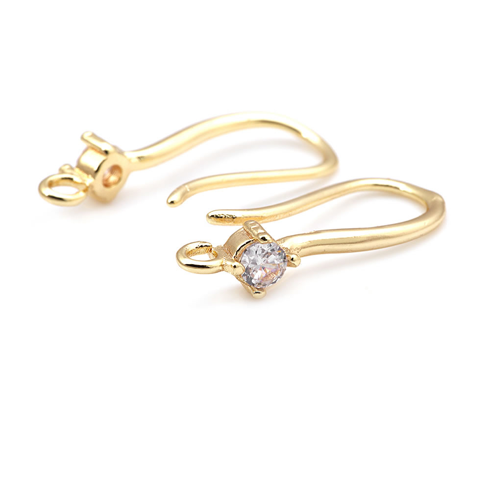 18K Gold Color Brass with Zirc - Body Jewelry High Quality recension och pris