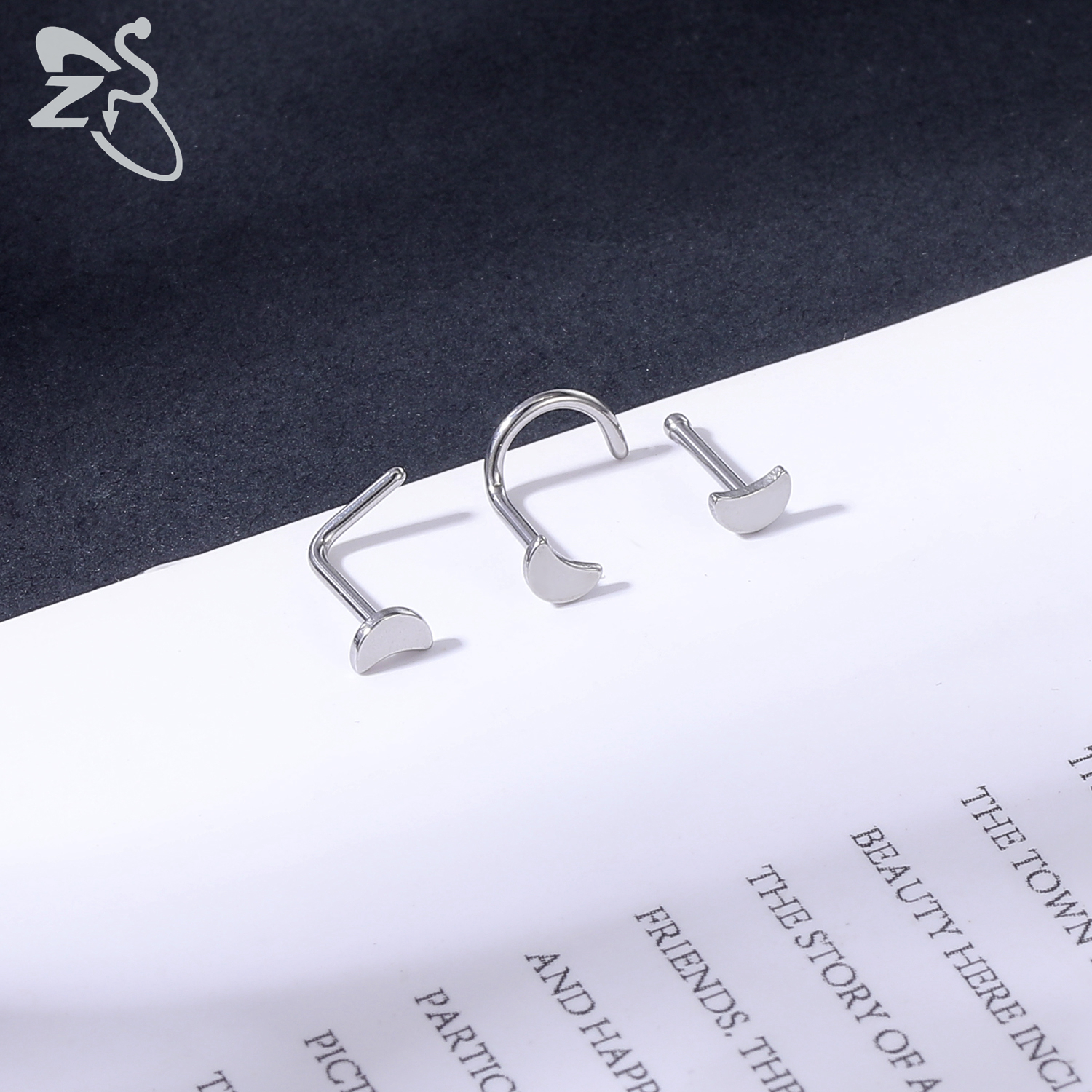 ZS 1 Piece CZ Crystal Nose Stu - Zs Body Jewelry recension och pris