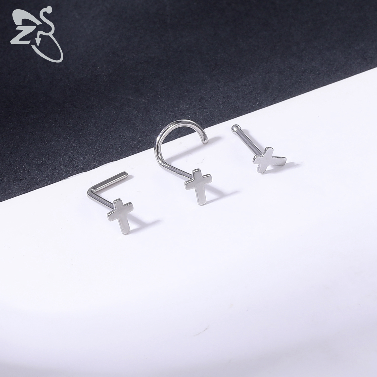 ZS 1 Piece CZ Crystal Nose Stu - Zs Body Jewelry recension och pris