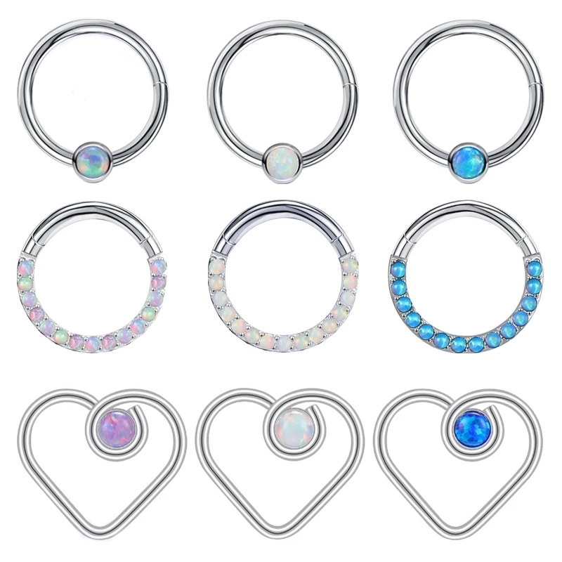 ZS 16G Opal Stone Nose Ring Wo - Zs Body Jewelry recension och pris