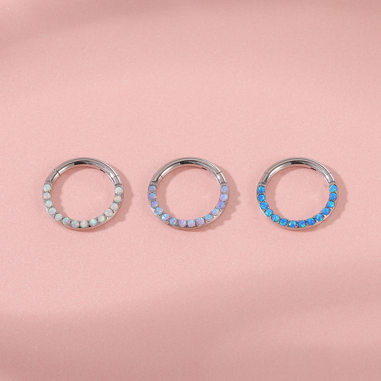 ZS 16G Opal Stone Nose Ring Wo - Zs Body Jewelry recension och pris