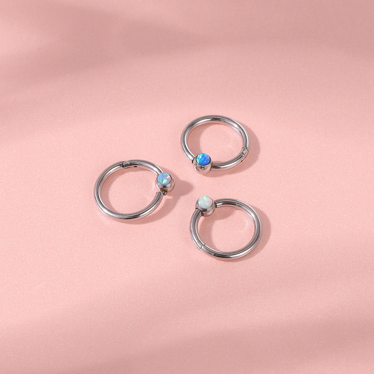 ZS 16G Opal Stone Nose Ring Wo - Zs Body Jewelry recension och pris