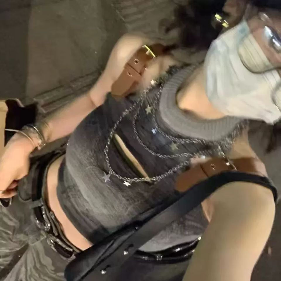 Sexy Y2K Layered Star Dangle P - Body Jewelry Bulk recension och pris