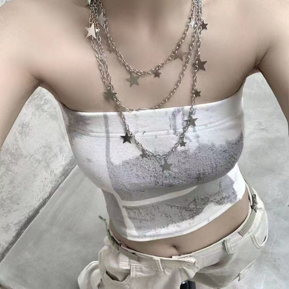 Sexy Y2K Layered Star Dangle P - Body Jewelry Bulk recension och pris