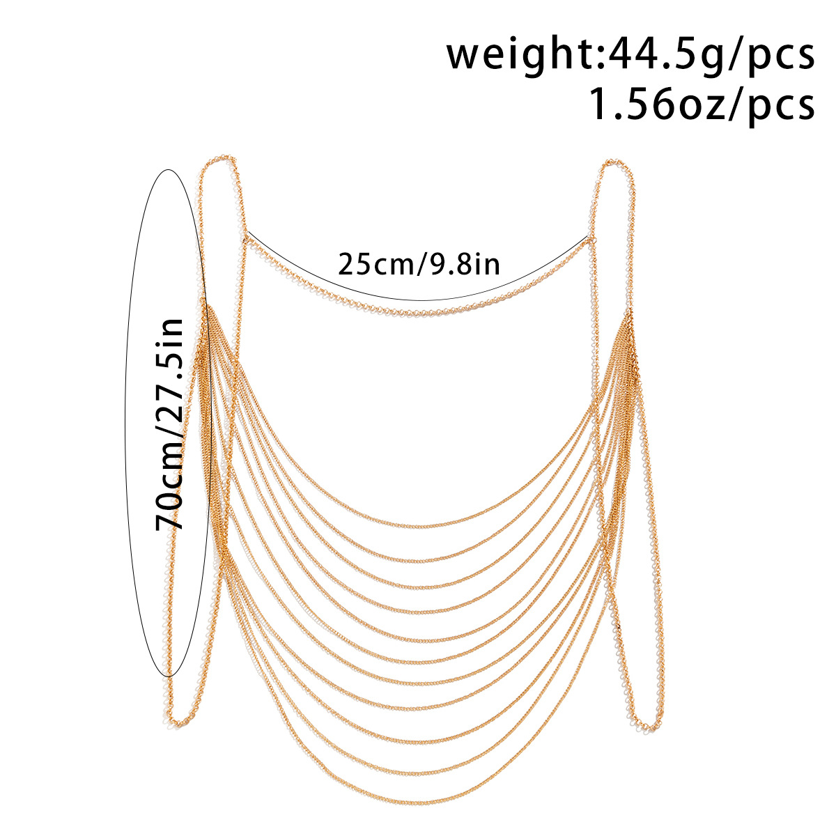 Classic Multi layered Tassel B - Body Jewelry Bulk recension och pris