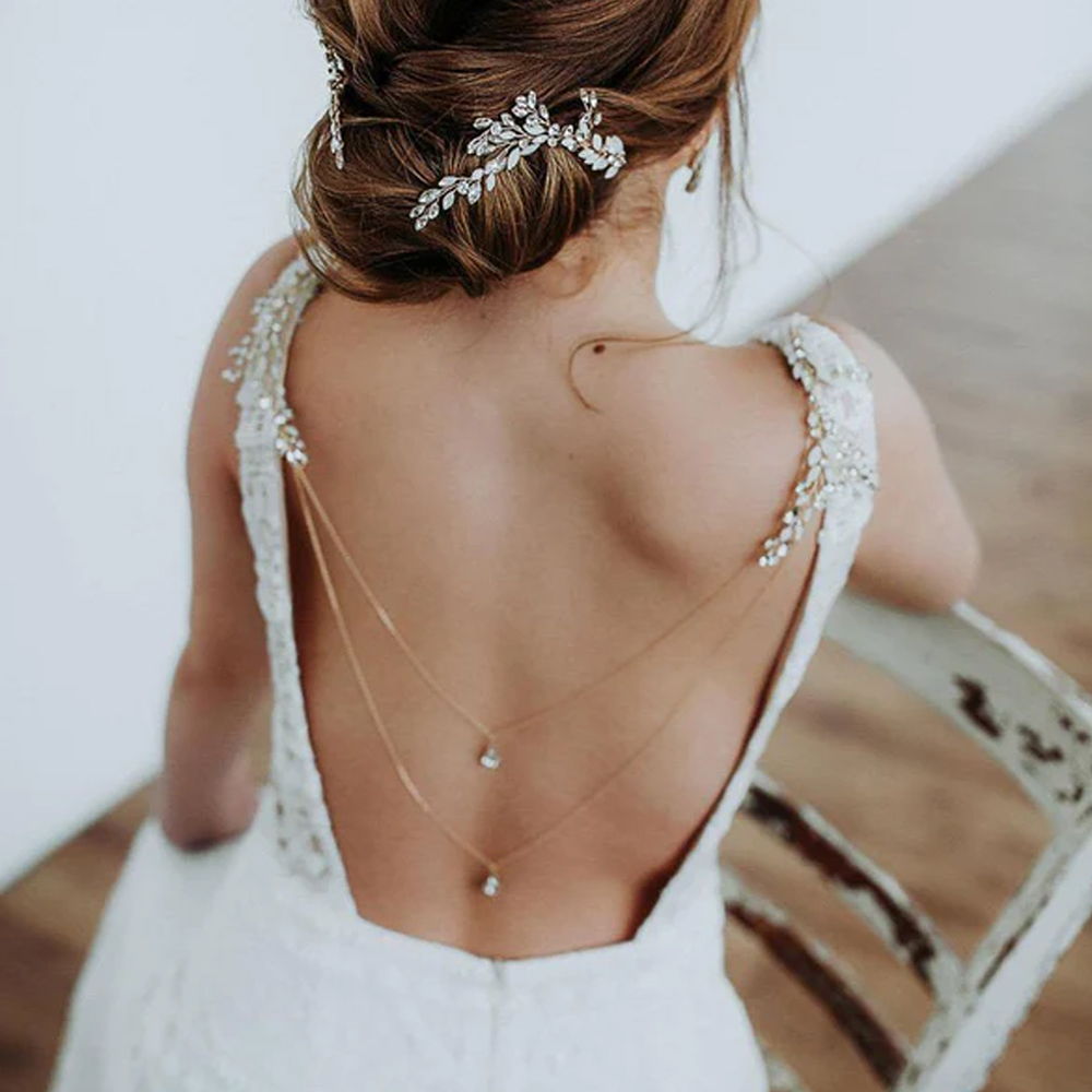 Zircon Tassel Pendant Back Cha - Body Jewelry Back recension och pris