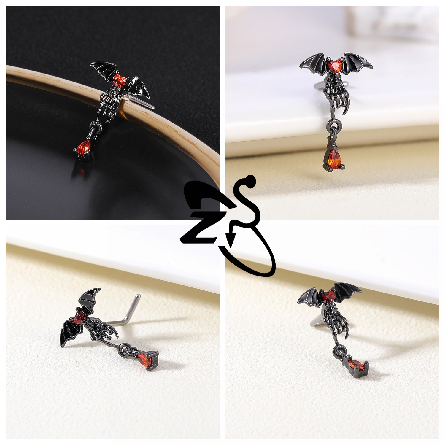 ZS 1 PC 20G Halloween Stainles - Zs Body Jewelry recension och pris