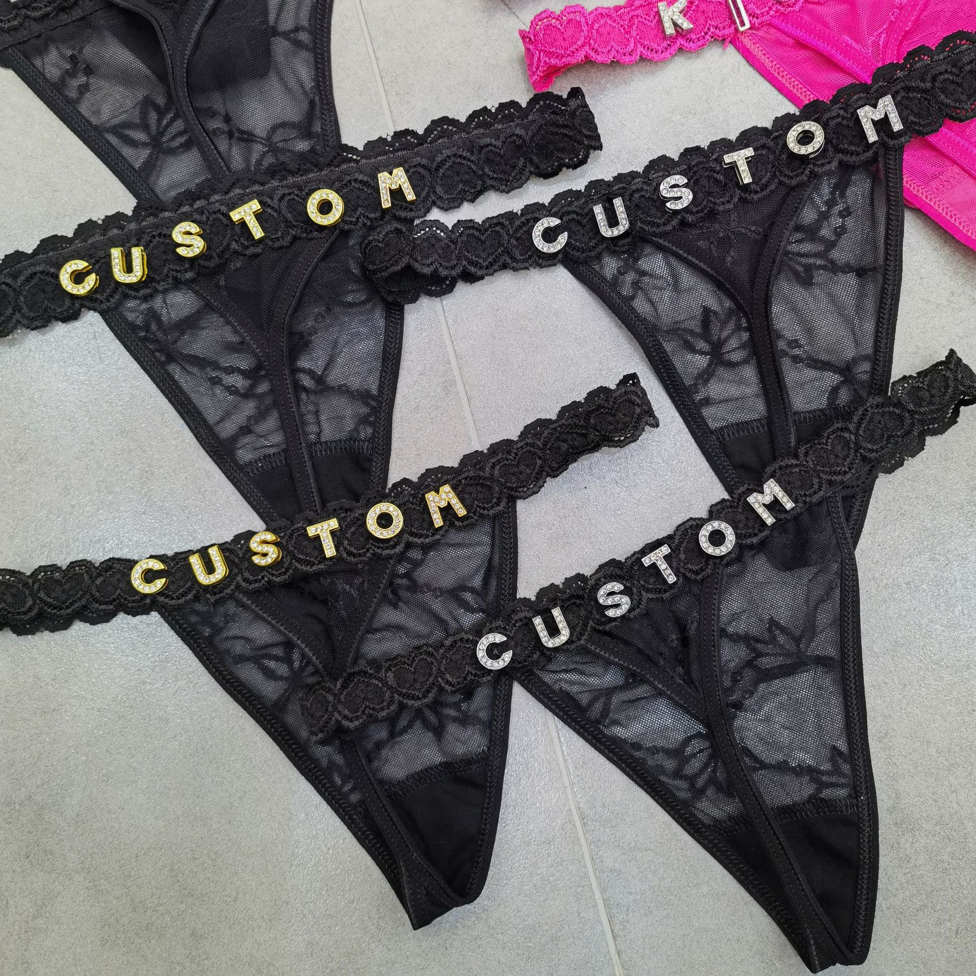 Customize Thongs Crystal Name  - Body Jewelry Waist Chains recension och pris