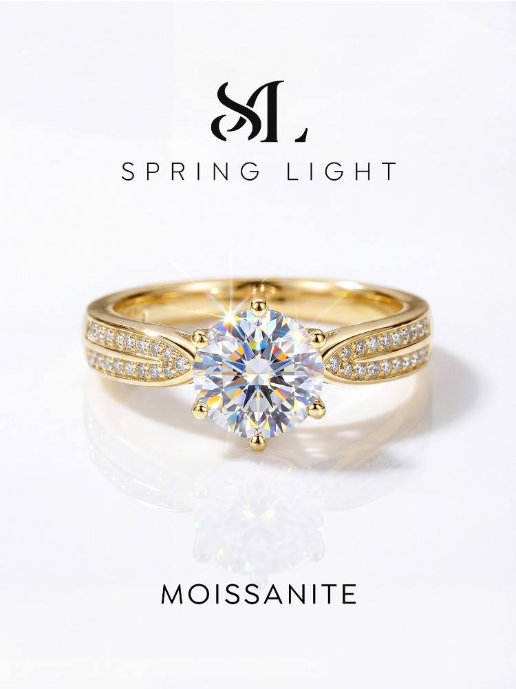  Fashion 1CT Moissanite Diamon - Body Jewelry High Quality recension och pris