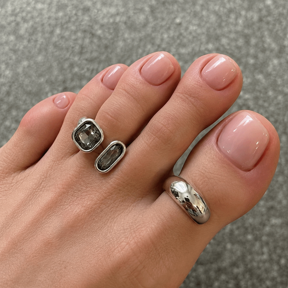 2Pcs/set Light Lux Toe Ring Se - Body Jewelry Rings recension och pris