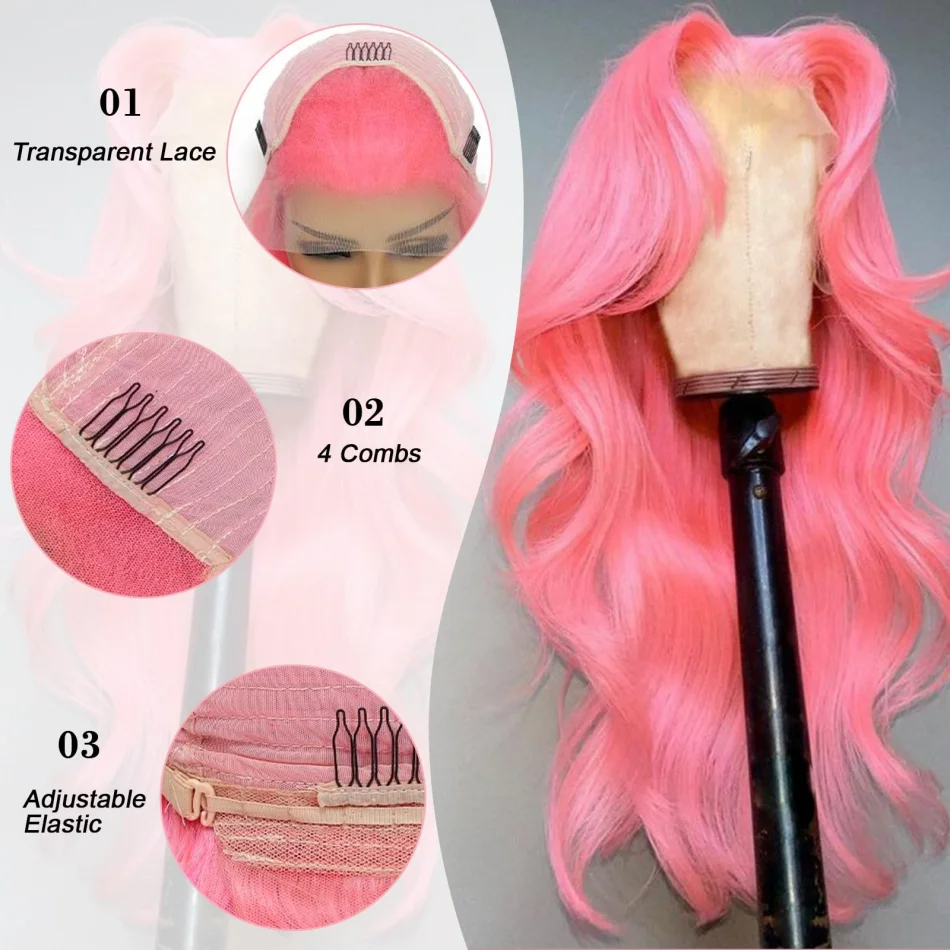 30 Inch Body Wave Pink 13x6 Hd - Body Jewelry Underwear recension och pris