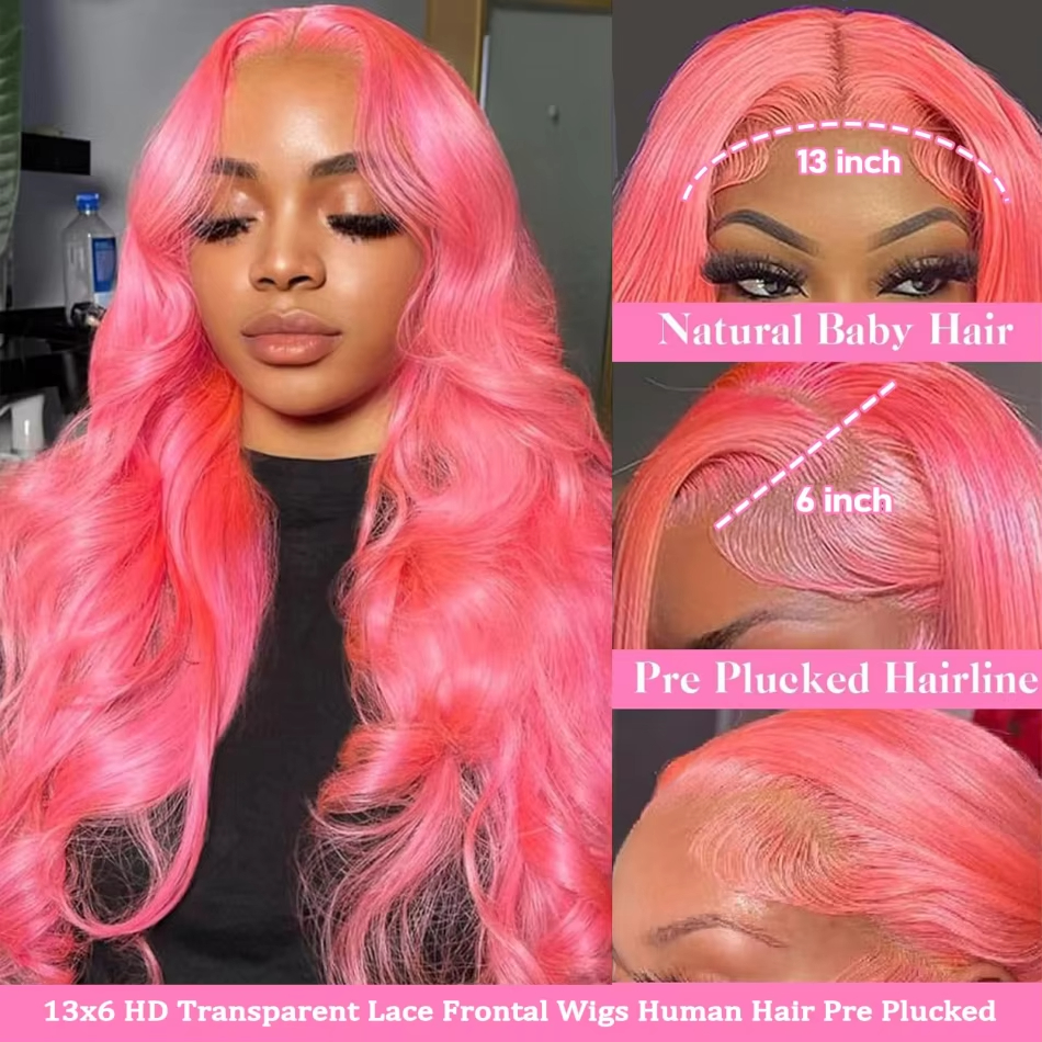 30 Inch Body Wave Pink 13x6 Hd - Body Jewelry Underwear recension och pris