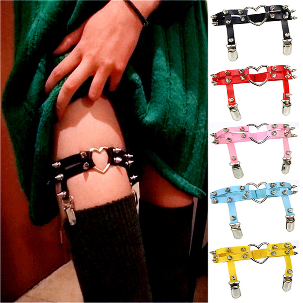 1Pcs Women Punk Goth Heart PU  - Body Jewelry Rings recension och pris