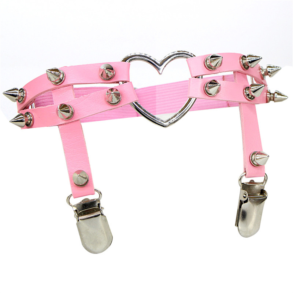 1Pcs Women Punk Goth Heart PU  - Body Jewelry Rings recension och pris