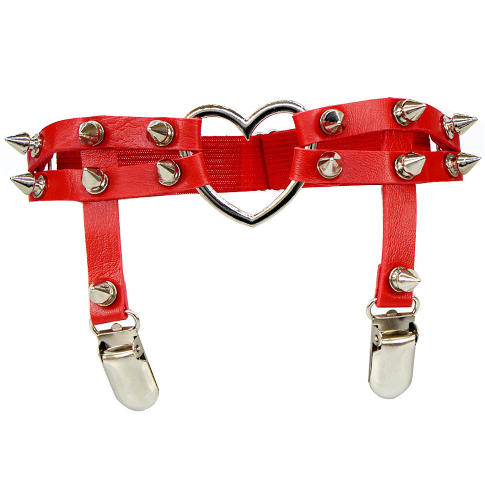 1Pcs Women Punk Goth Heart PU  - Body Jewelry Rings recension och pris
