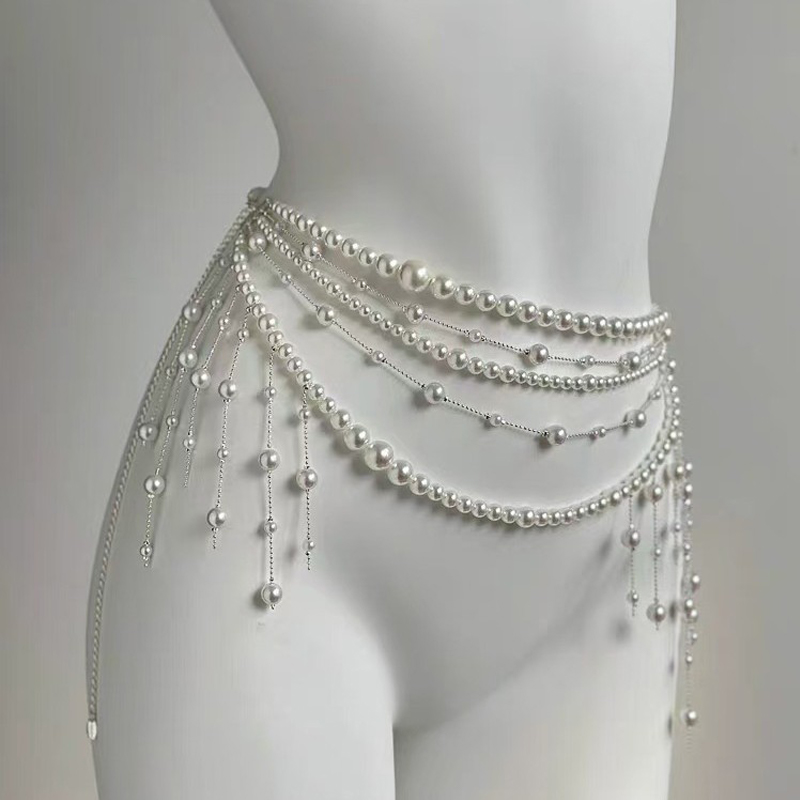 Ladies' Waist Chain Pearl Mult - Body Jewelry Brands recension och pris