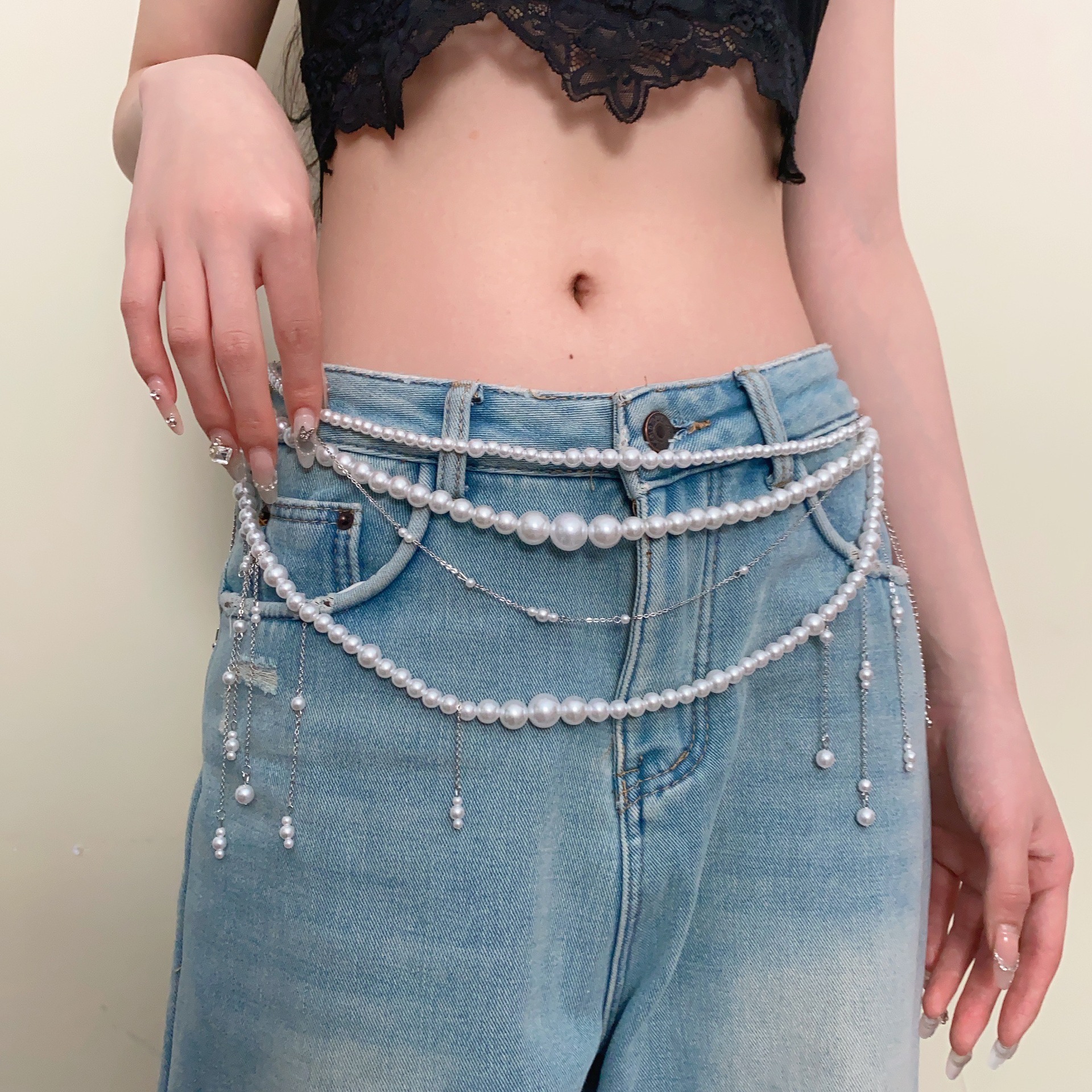 Ladies' Waist Chain Pearl Mult - Body Jewelry Brands recension och pris