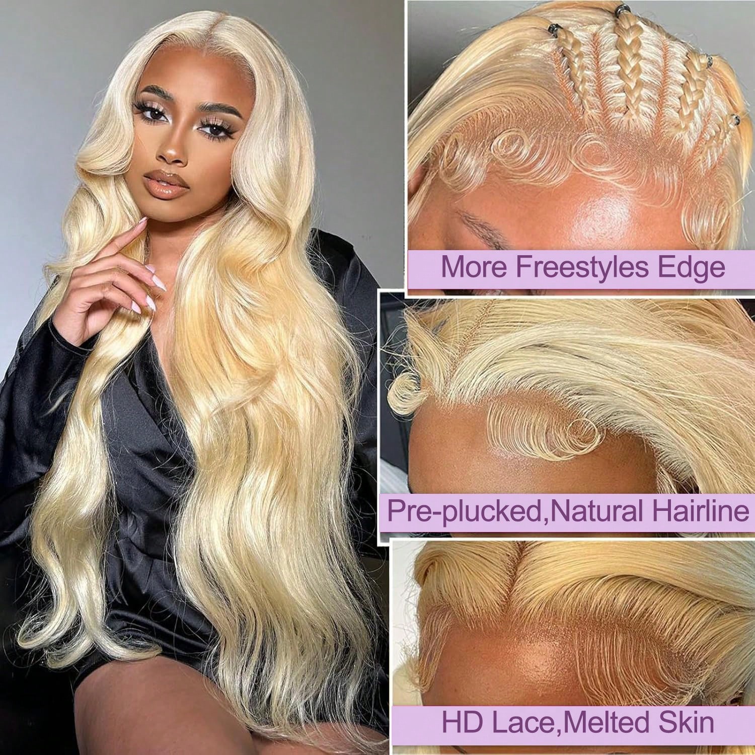 16 18 Inch 13x4 HD Lace Wig Ch - Body Jewelry Underwear recension och pris