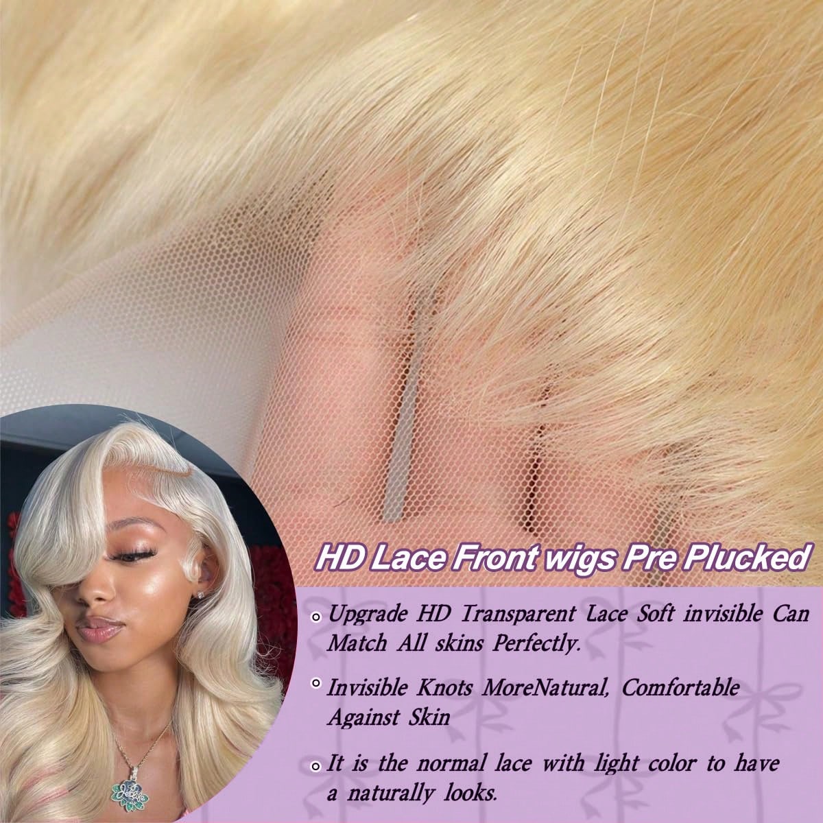 16 18 Inch 13x4 HD Lace Wig Ch - Body Jewelry Underwear recension och pris