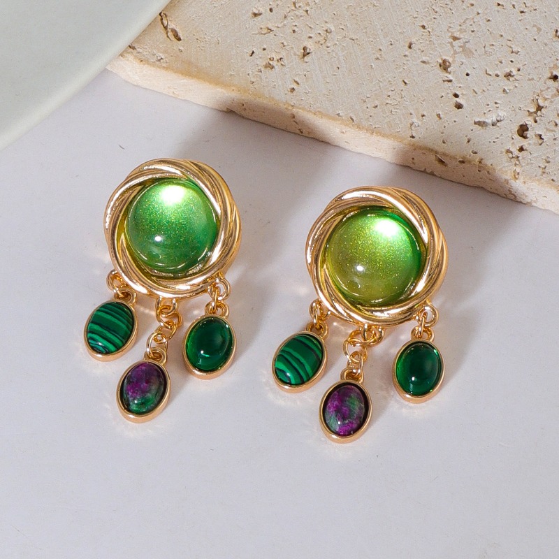 Colorful Glass Crystal Earring - Body Jewelry Brands recension och pris