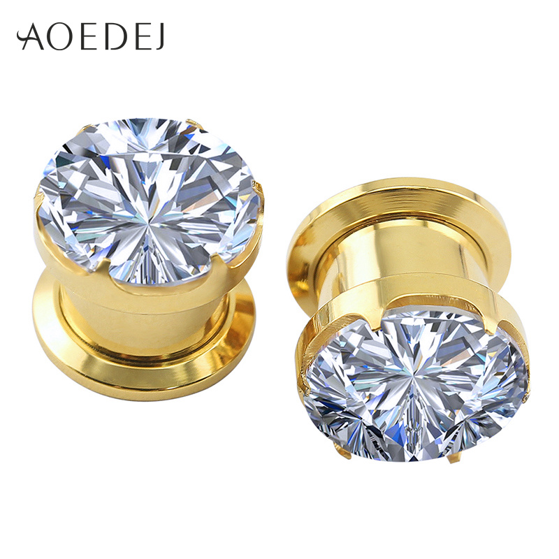 4-16mm Crystal Plugs Tunnels G - Zs Body Jewelry recension och pris