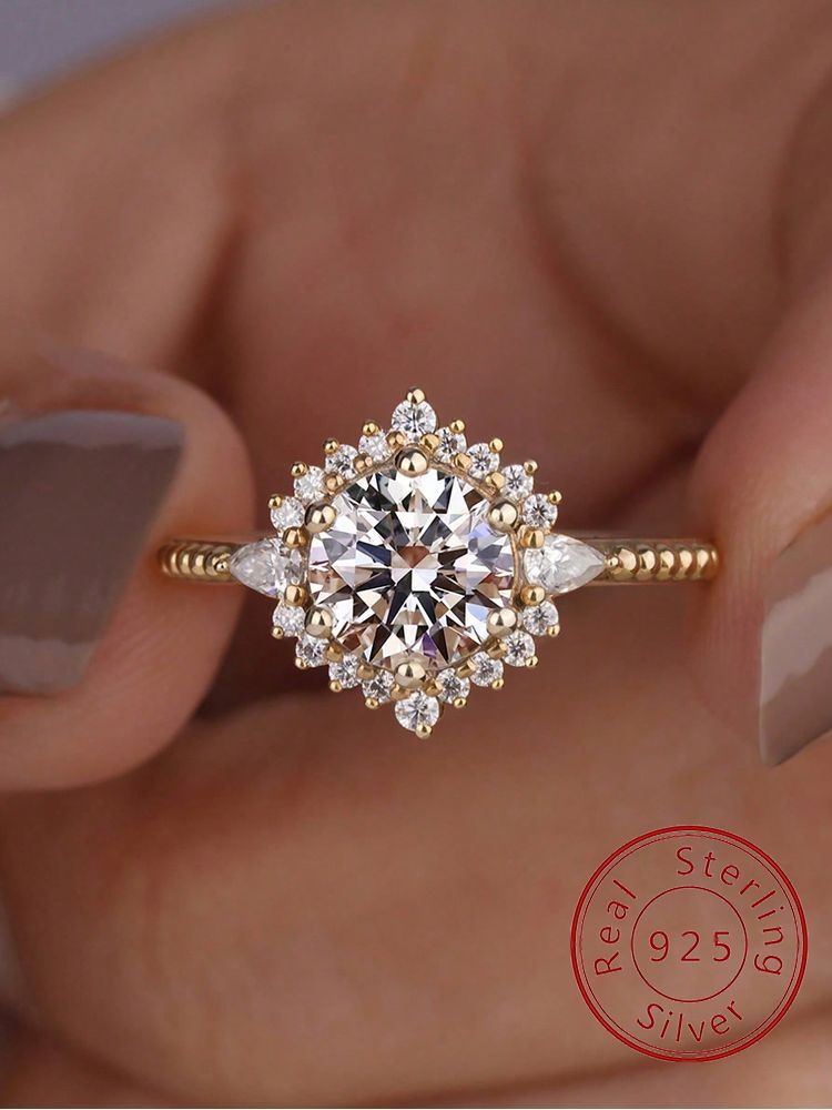 925 Sterling Silver Luxry Gold - Body Jewelry High Quality recension och pris