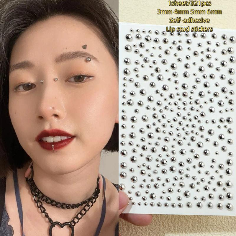 321pcs Non Piercing Lip Studs  - Body Jewelry Waterproof recension och pris