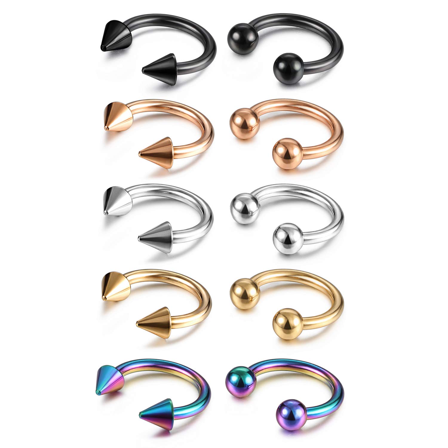 14G 16G Septum Jewelry Surgica - Body Jewelry Lip Ring recension och pris