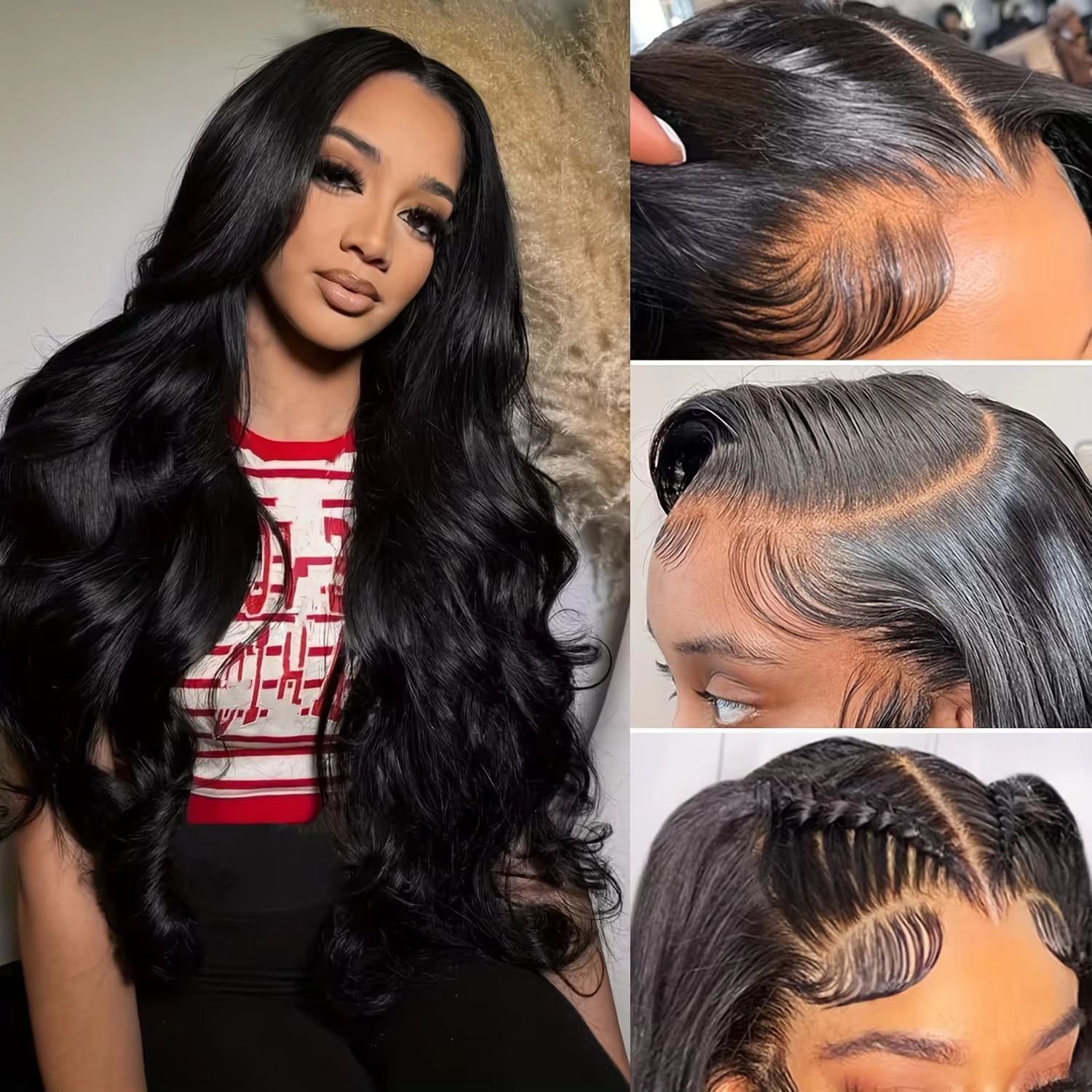 13x6 Body Wave Lace frontal Wi - Body Jewelry Underwear recension och pris
