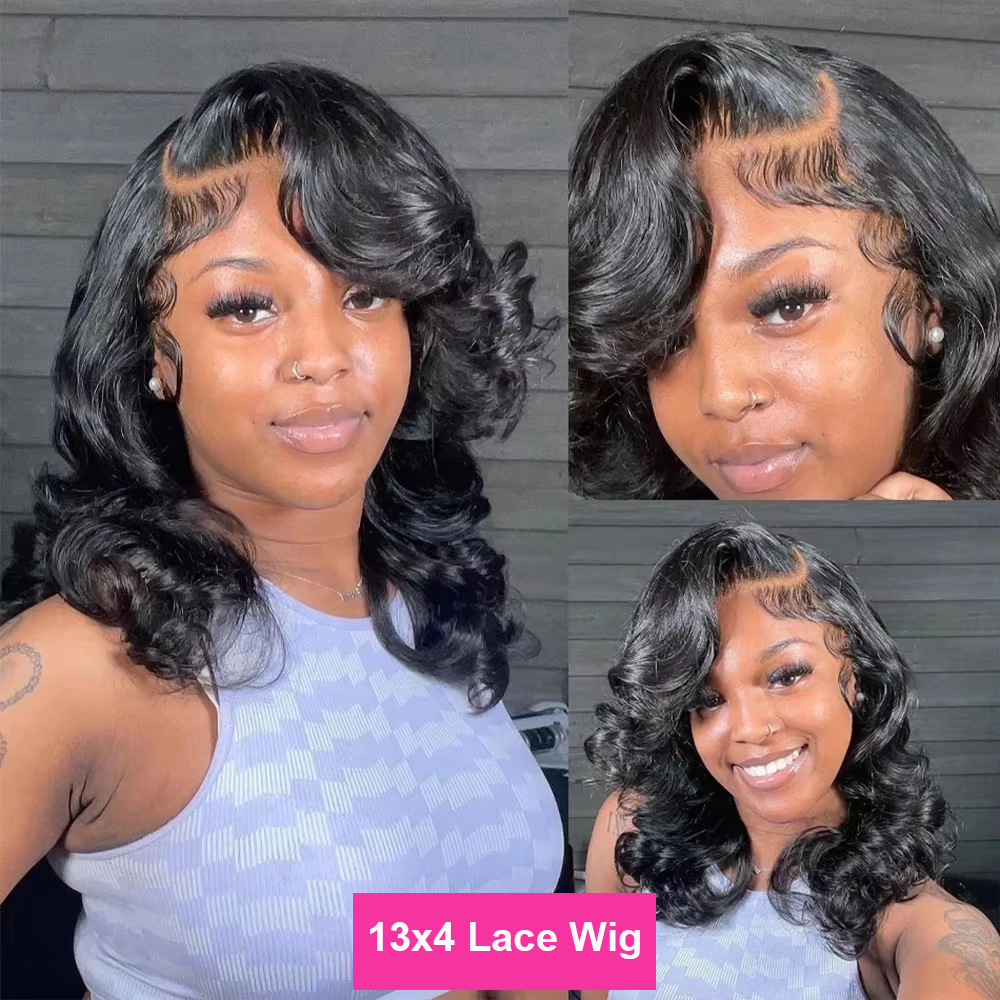 Short Bob Wig Body Wave 250% D - Body Jewelry Underwear recension och pris
