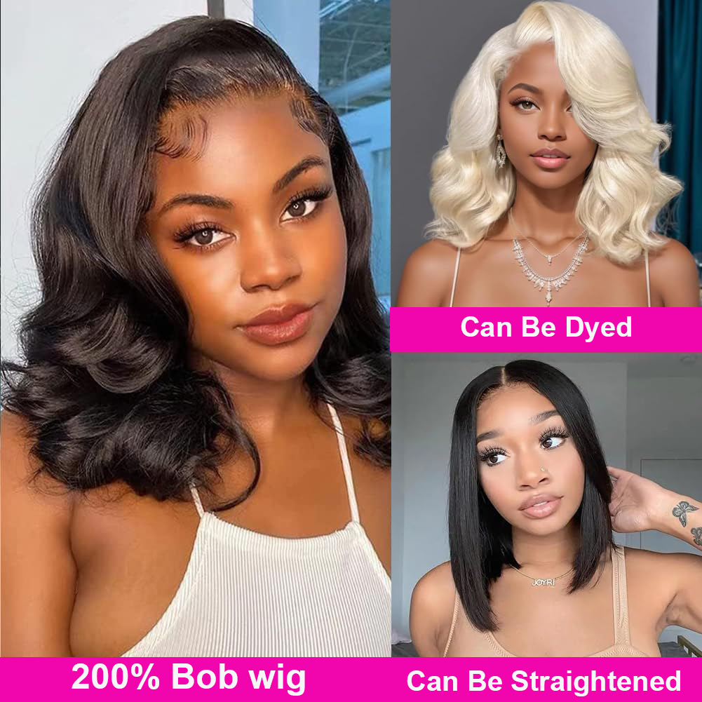 Short Bob Wig Body Wave 250% D - Body Jewelry Underwear recension och pris