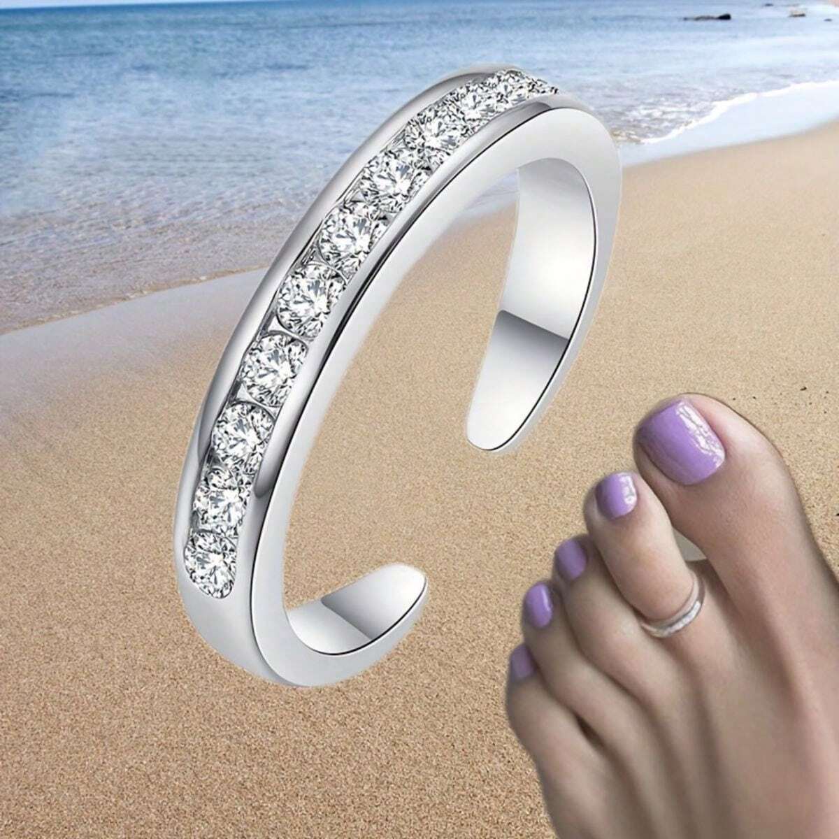 Stainless Foot Ring Summer Bea - Body Jewelry Rings recension och pris