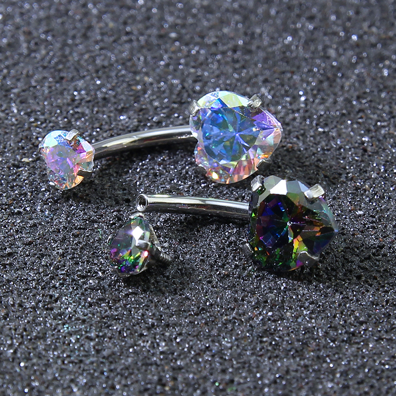 Heart Crystal Belly Button Rin - Zs Body Jewelry recension och pris