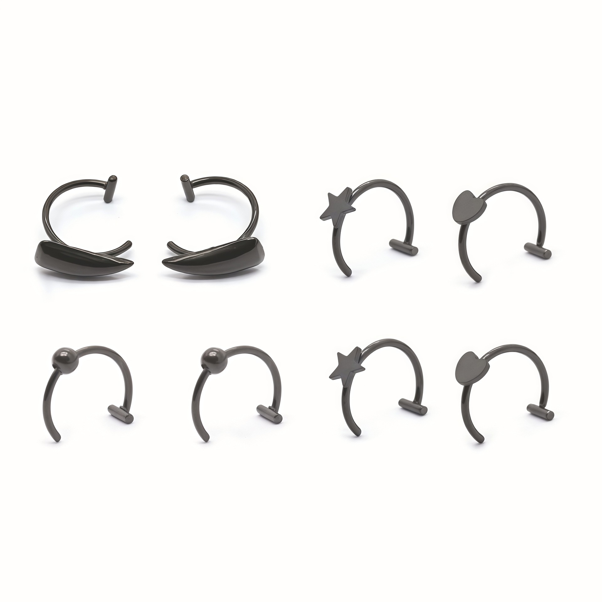 8Pcs of 1Set Fashion 316L Stai - Body Jewelry Lip Ring recension och pris