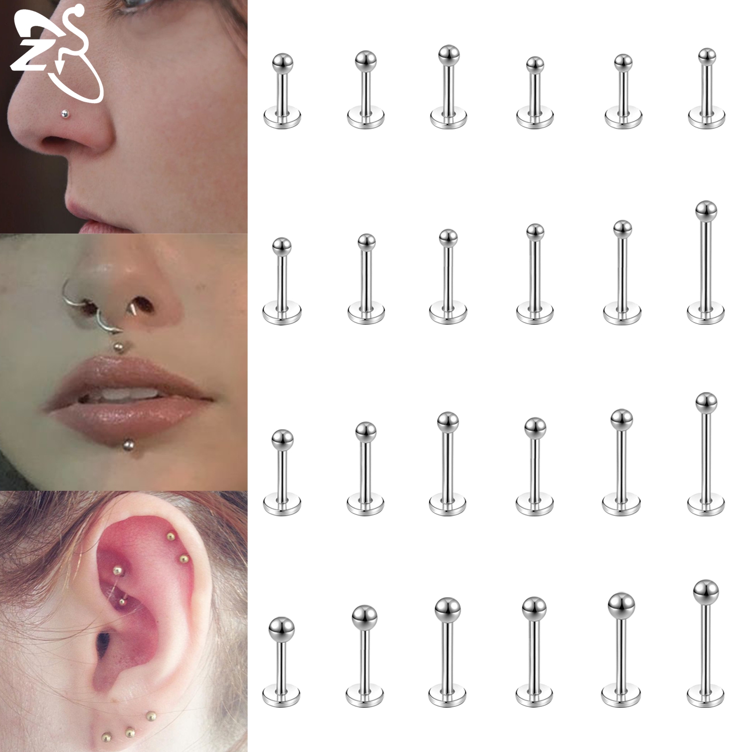 ZS 1 PC 16G/18G Internal Threa - Zs Body Jewelry recension och pris