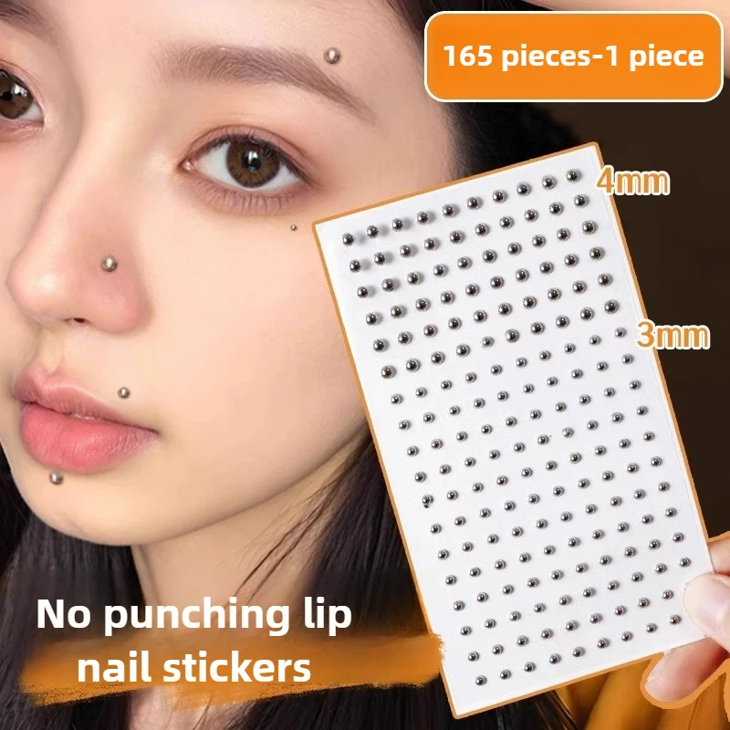 165pcs Non Piercing Lip Nails  - Body Jewelry Lip Ring recension och pris