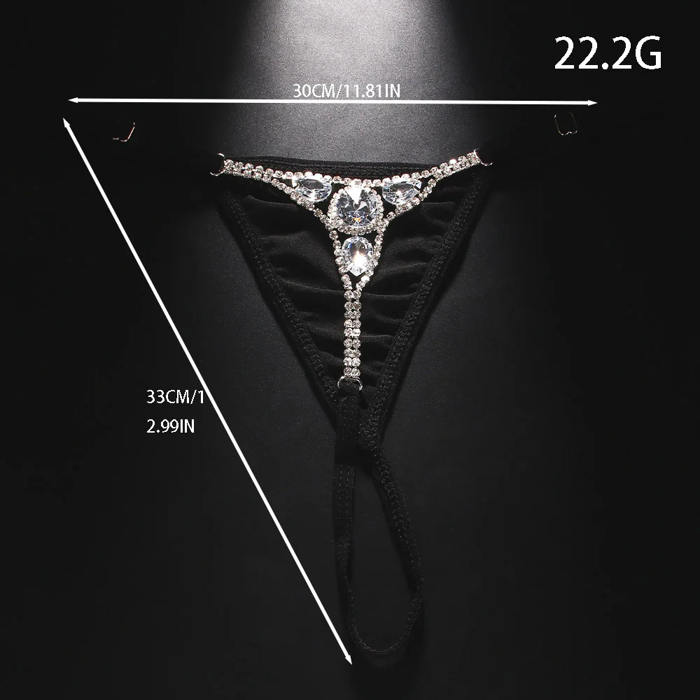 Sexy Round Rhinestone Thong Ad - Body Jewelry Bulk recension och pris