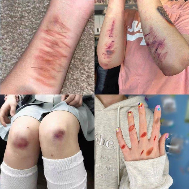 4 Sheets Halloween Wound Bruis - Body Jewelry Waterproof recension och pris
