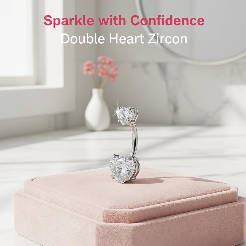 Shiny Heart Design Belly Butto - Body Jewelry Belly Button Rings recension och pris