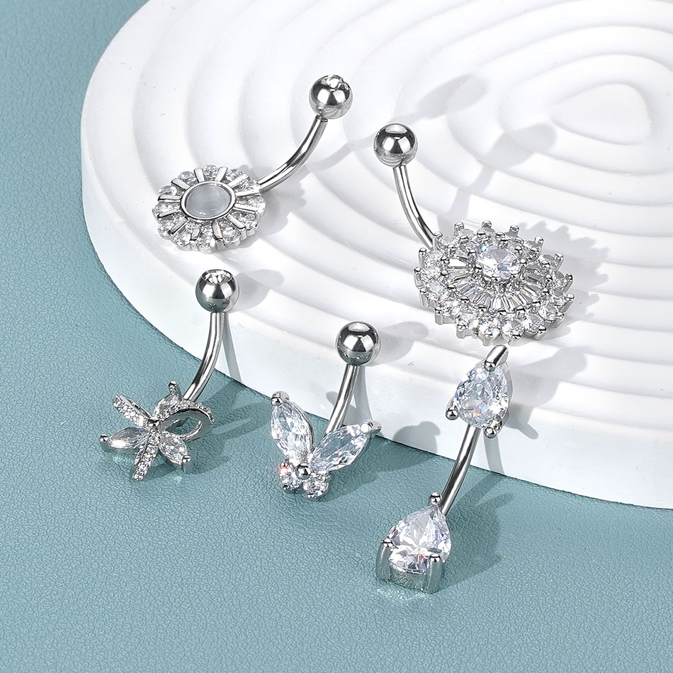 1Pc Stainless Steel Belly Butt - Body Jewelry Belly Button Rings recension och pris