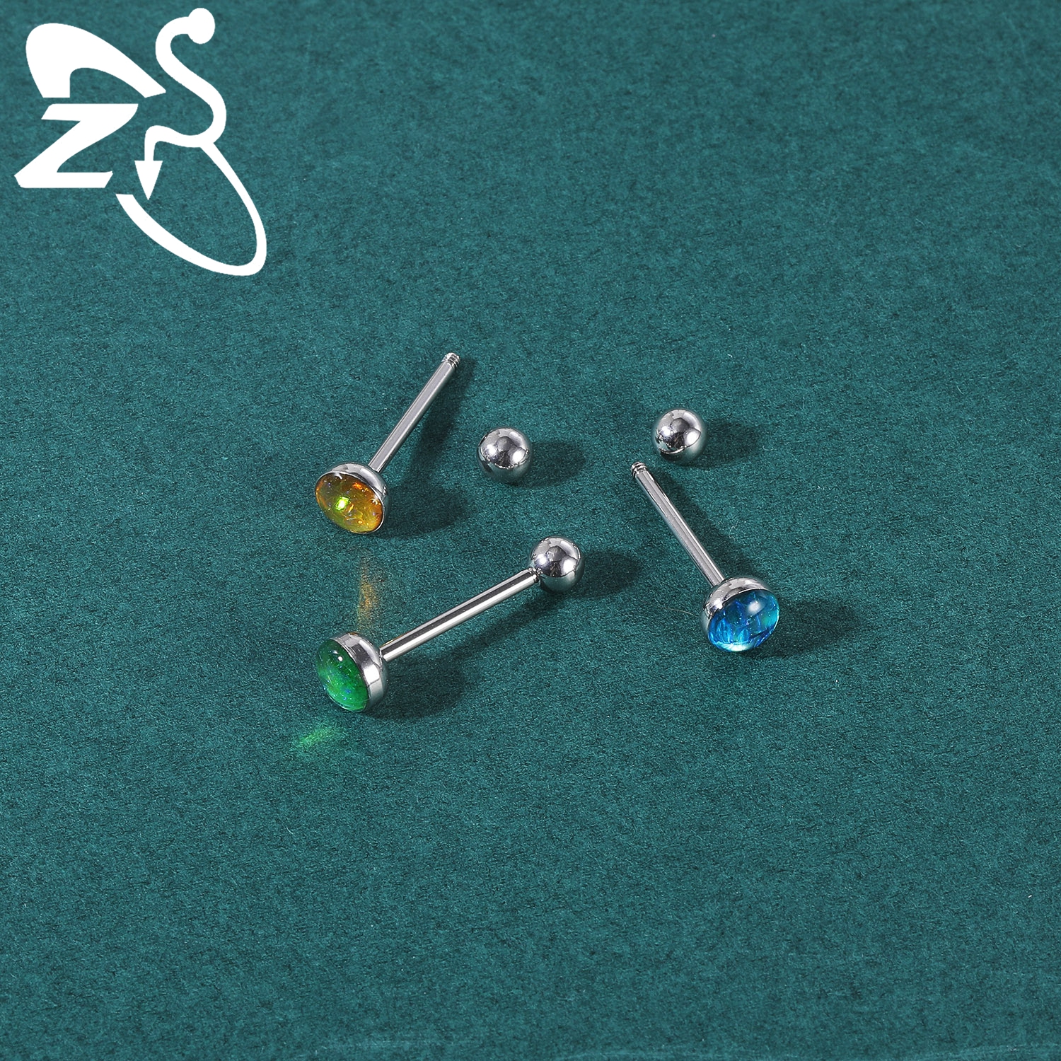 ZS 1 Piece Colorful 14G Stainl - Zs Body Jewelry recension och pris