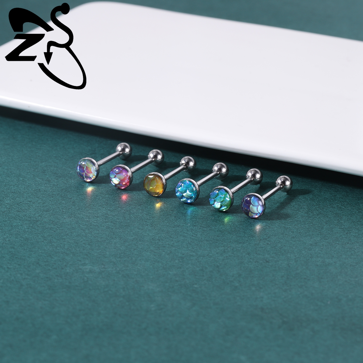 ZS 1 Piece Colorful 14G Stainl - Zs Body Jewelry recension och pris