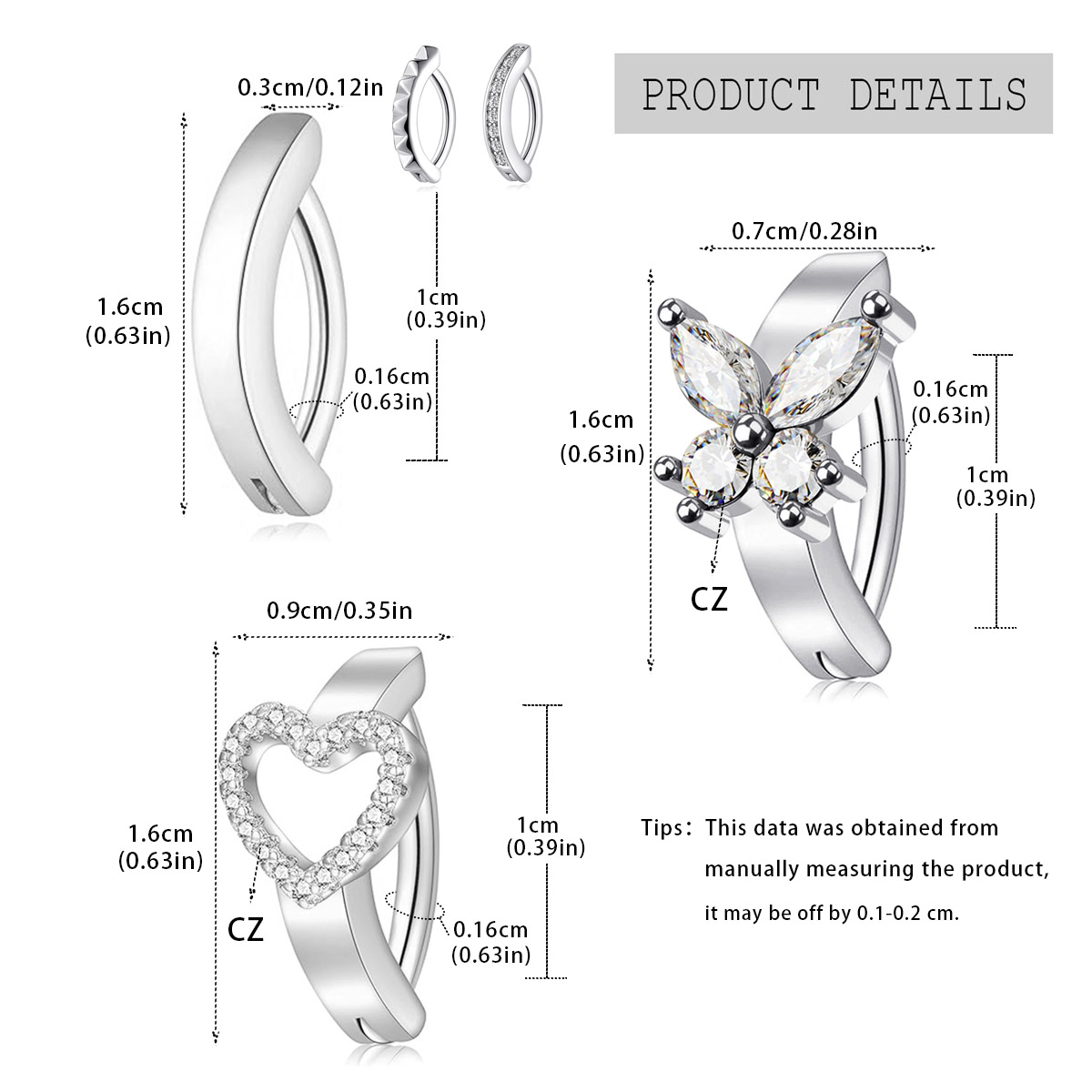 316L Stainless Steel Belly But - Body Jewelry Belly Button Rings recension och pris
