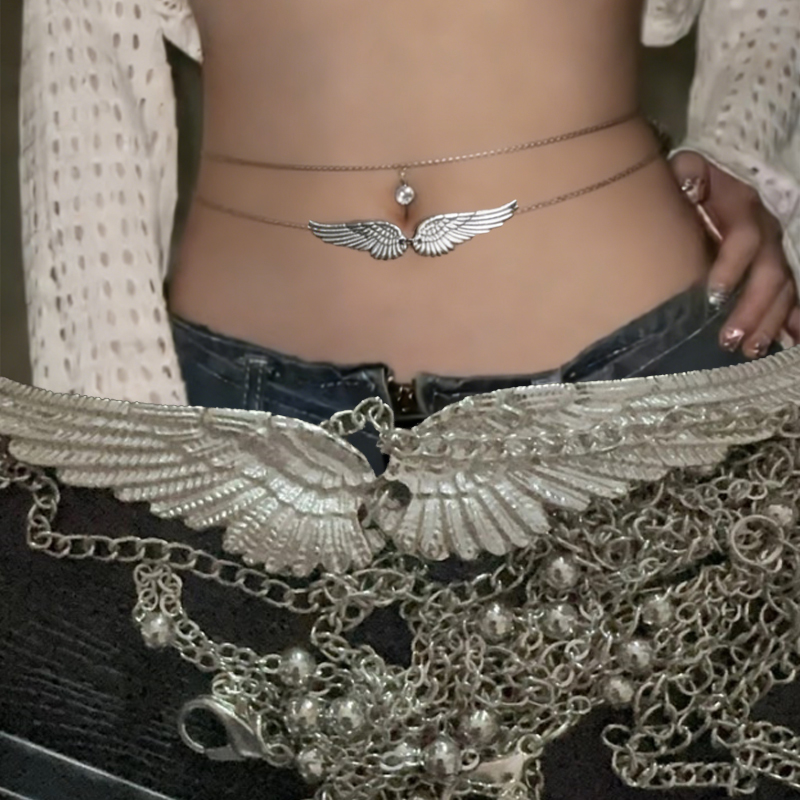 Double Layer Wings Angel Waist - Body Jewelry Bulk recension och pris